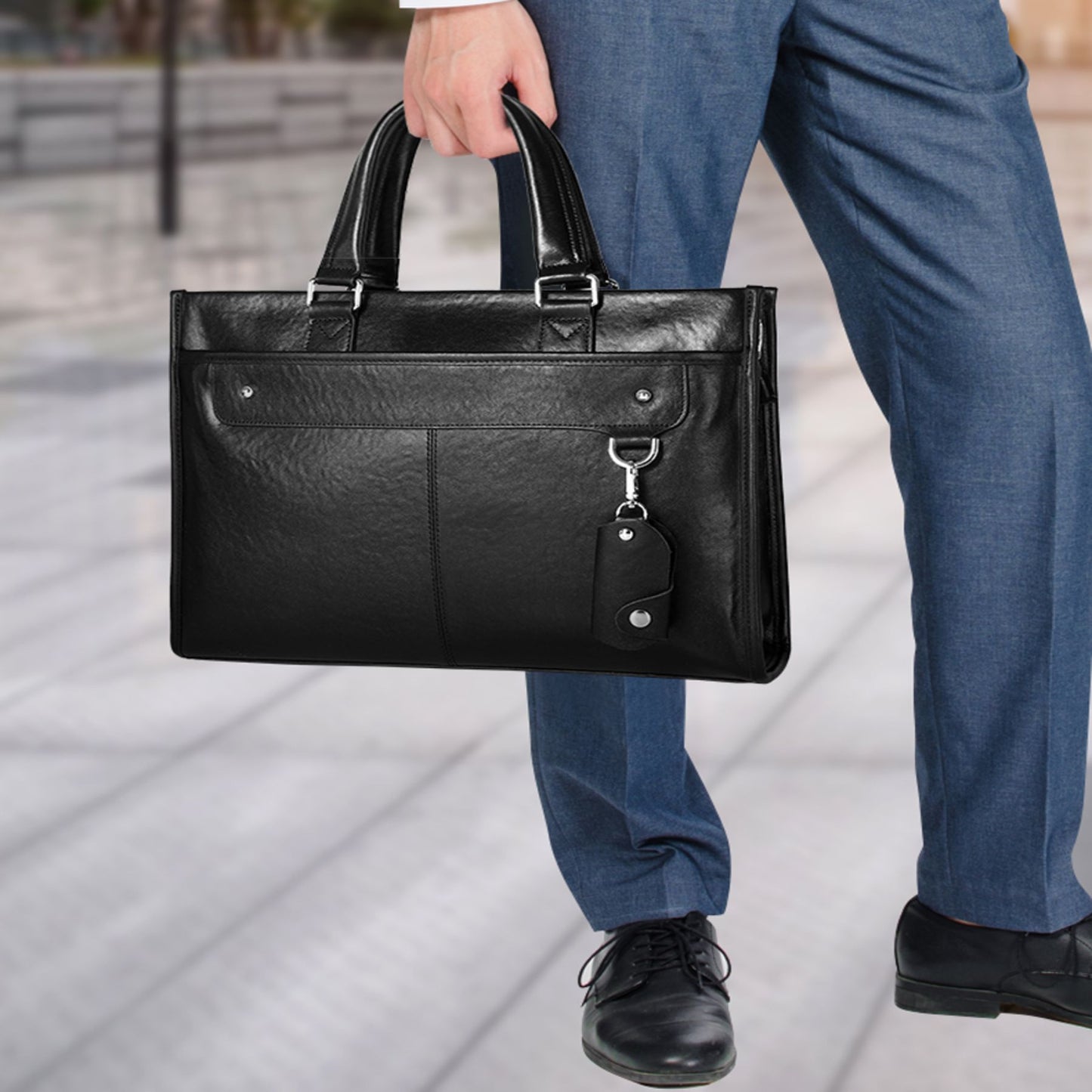 DREAMLITS Premium Leather Briefcase