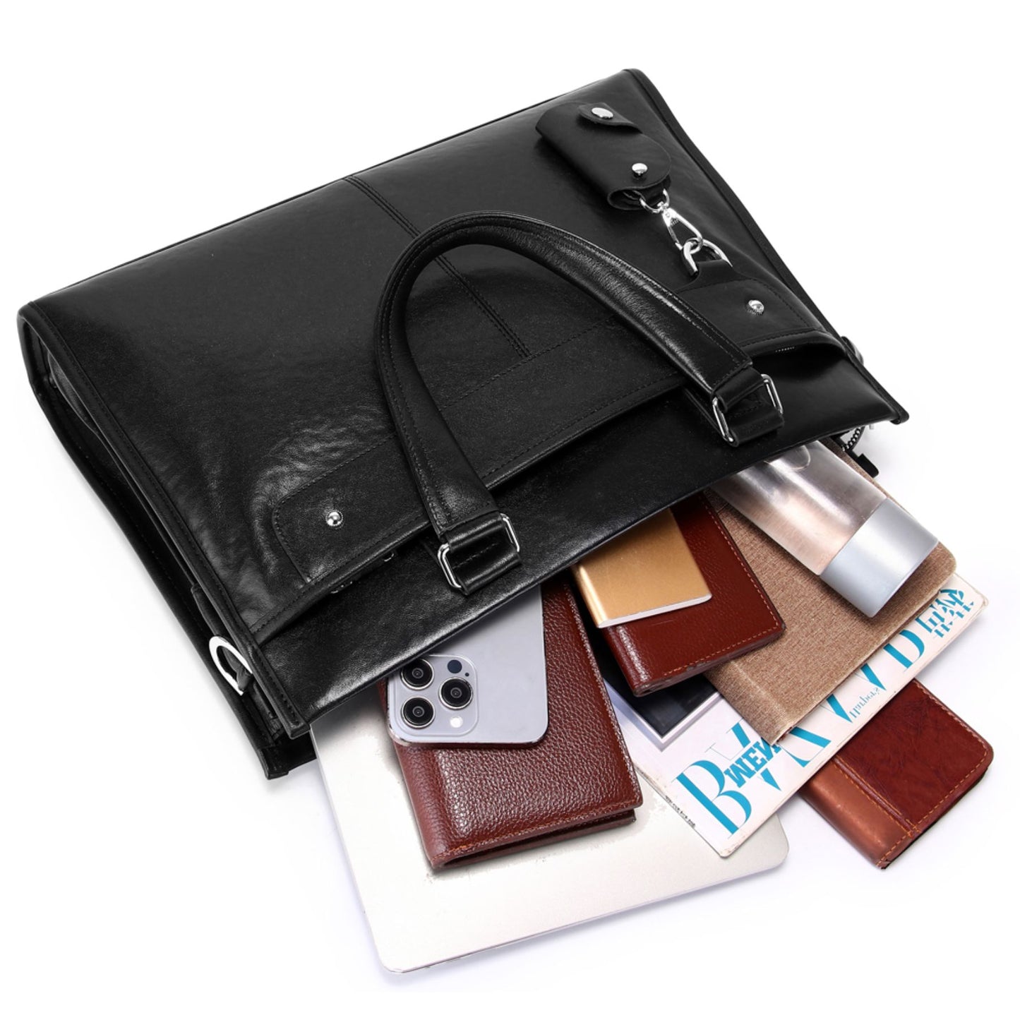 DREAMLITS Premium Leather Briefcase