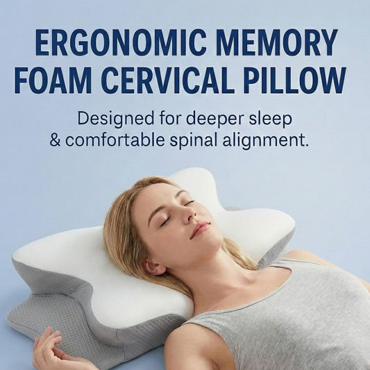 Dreamlits Butterfly Memory Foam Neck Pillow