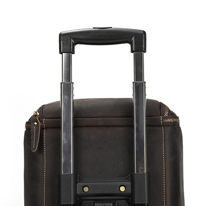 Men's Leather Duffle Bag - Convertible