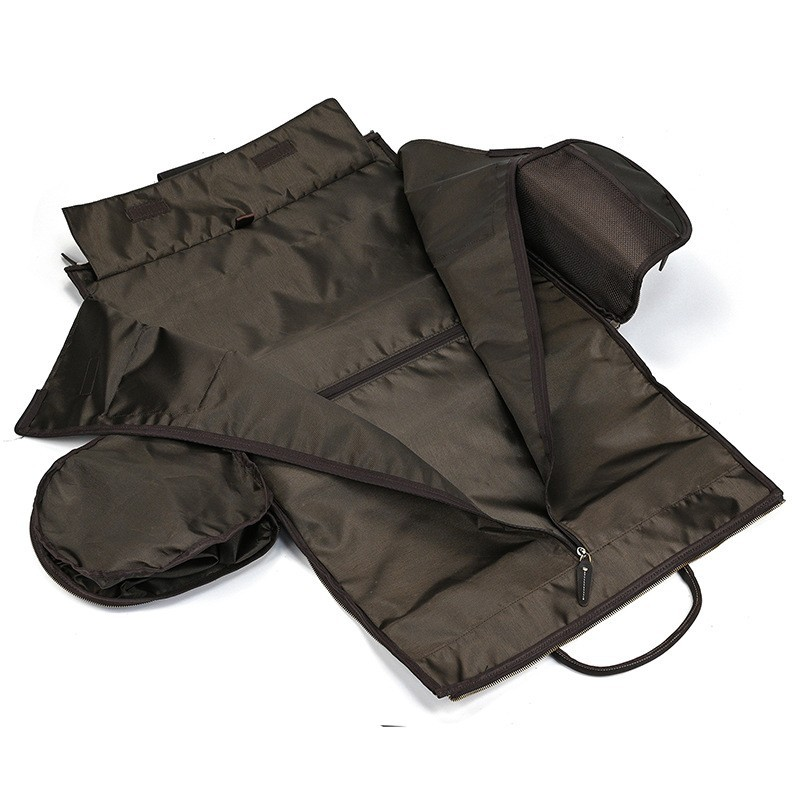 Men's Leather Duffle Bag - Convertible