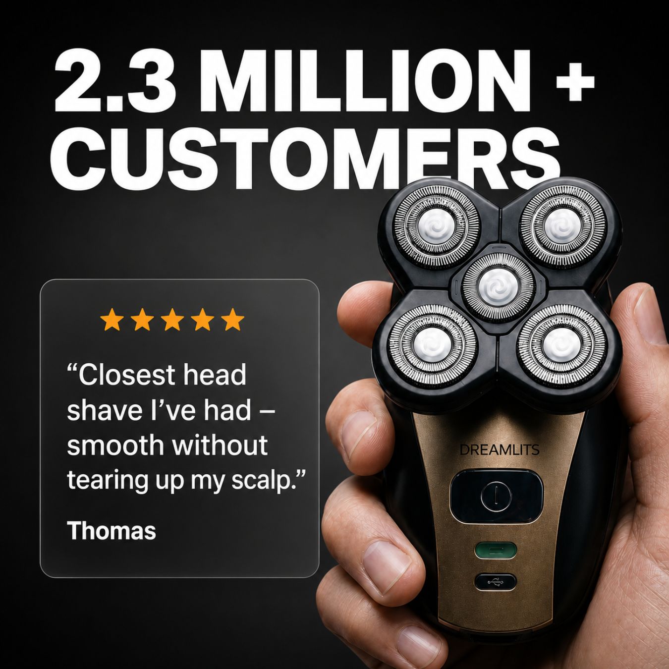 The Electric Scalp Shaver Made For Fast, Easy Head Shaves