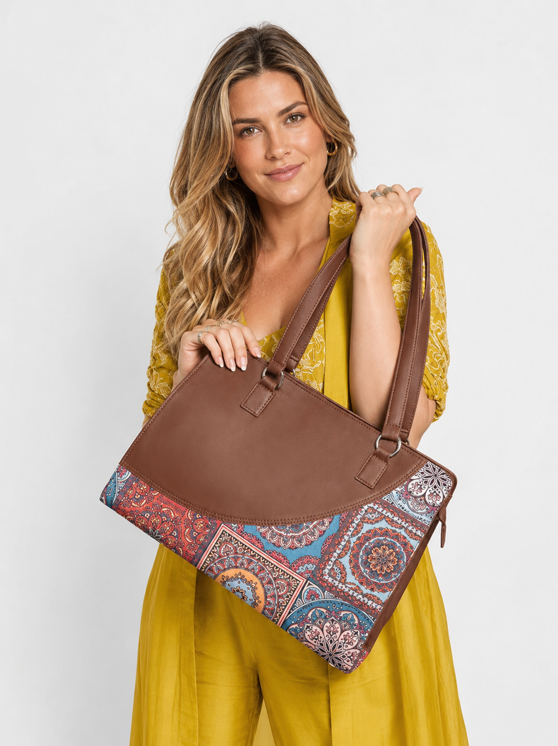 Dreamlits Vegan Leather Office Tote Bag for Women